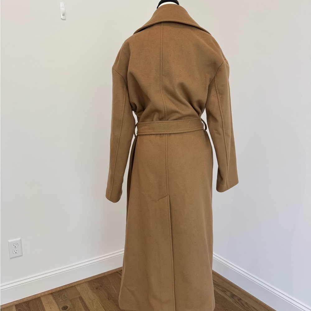 Banana Republic Camel Wool Cashmere Blend Wrap Camel Coat - Picture 3 of 12